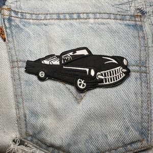 Classic Coverible Car Patch Embroidered Patch Iron On‎ Sew On Black Automobile